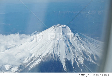 機上から見た富士山 機上から見た富士山 63074104