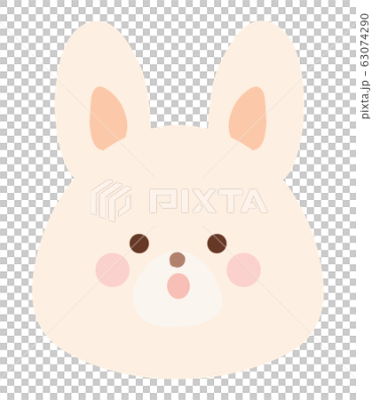 Rabbit illustration without surprise line Rabbit illustration without surprise line 63074290