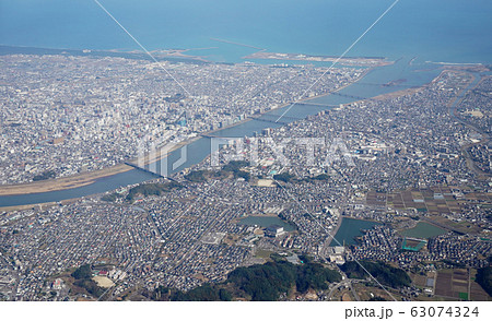 宮崎市街 空撮 広め 宮崎市街 空撮 広め 63074324