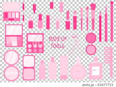 化妝工具時尚套裝粉色無線圖 63077753