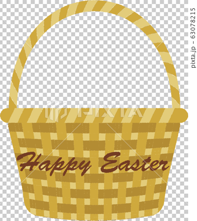 Easter April Basket Basket Character Stock Illustration