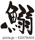 いわし（さかなへん筆文字） 63078404