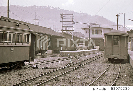 昭和43年 井笠鉄道の笠岡駅 廃線 岡山県の写真素材 [63079259] - PIXTA