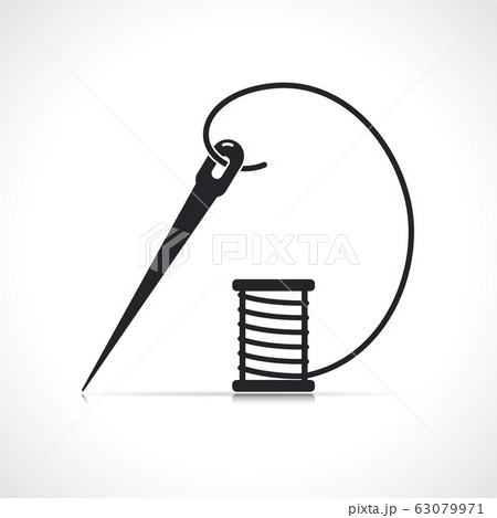 Vector sewing needle icon symbol Vector sewing needle icon symbol 63079971