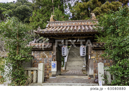 天津神社　備前焼神門　備前焼本通り　岡山県備前市 63080880