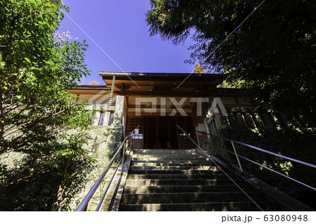 天津神社 拝殿 備前焼本通り 岡山県備前市 天津神社 拝殿 備前焼本通り 岡山県備前市 63080948