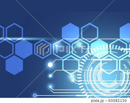 Ai 人工知能 未来背景 サイエンス テクノロジー 電子基盤のイラスト素材