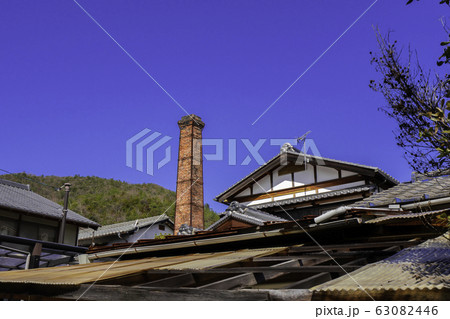 備前焼窯の煙突　備前焼窯　備前焼工房　備前焼本通　岡山県備前市 63082446