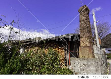 備前焼窯の煙突　備前焼窯　備前焼工房　備前焼本通　岡山県備前市 63082595