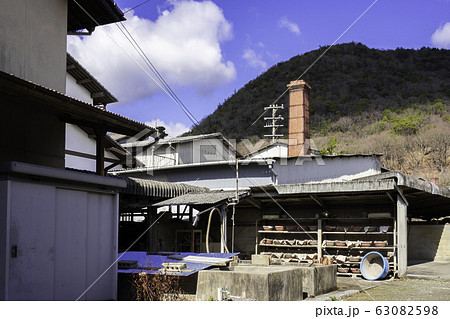 備前焼窯の煙突　備前焼窯　備前焼工房　備前焼本通　岡山県備前市 63082598