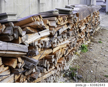 備前焼窯の薪　備前焼窯　備前焼工房　備前焼本通　岡山県備前市 63082643