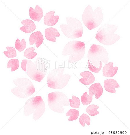 桜の花 飾り 水彩風イラスト 桜の花 飾り 水彩風イラスト 63082990