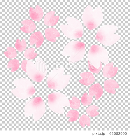 桜の花 飾り 水彩風イラスト 桜の花 飾り 水彩風イラスト 63082990