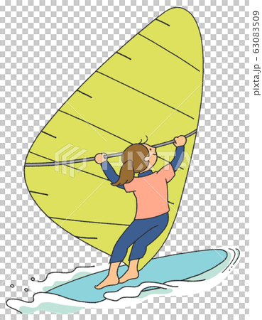 Illustration of sailing player 63083509