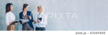 corporate ethics business women discussing project 63084899