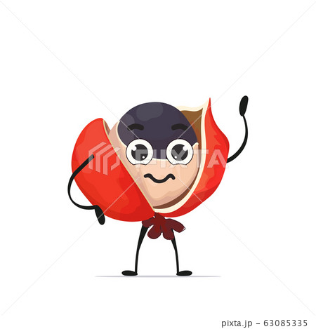 cute guarana character tasty mascot fruit personage healthy food concept isolated 63085335