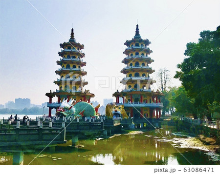 龍虎塔 台湾 高雄 龍虎塔 台湾 高雄 63086471