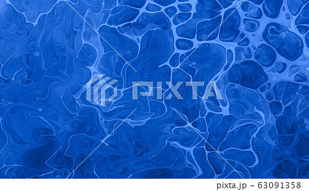 Acrylic Fluid Art. Blue colors waves and spot Acrylic Fluid Art. Blue colors waves and spot 63091358