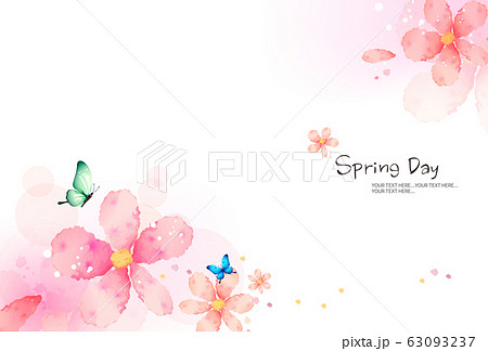 春 背景 花のイラスト素材