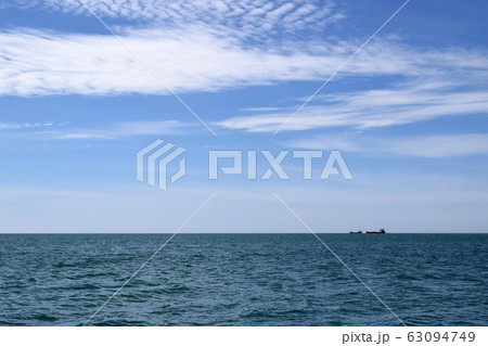 Two ships are sailing on the sea. Return from a long voyage. Beautiful view of the sea. Sunny and quiet day. Two ships are sailing on the sea. Return from a long voyage. Beautiful view of the sea. Sunny and quiet day. 63094749