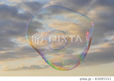 「山口県光市」虹ヶ浜海水浴場・シャボン玉 63095531