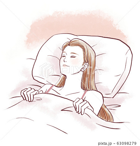 女性　睡眠　美容 63098279