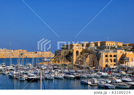 Kalkara Marina and Town In Malta 63100224