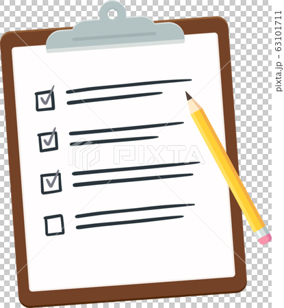 Clipboard with checklist 63101711