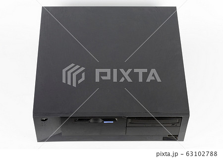 The old desktop computer, PC with floppy disk 63102788