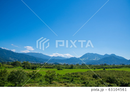 道の駅 花の駅千曲川 国道117号沿いの景色 長野県飯山市 道の駅 花の駅千曲川 国道117号沿いの景色 長野県飯山市 63104561