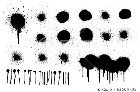 Spray painted texture. Graffiti stencil template 63104705