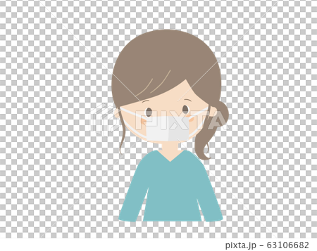 Woman wearing mask 63106682