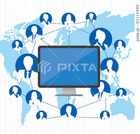 Chat comunication vector illustration pc 63110400