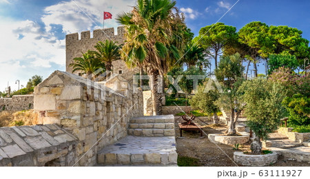 Kusadasi castle in Aydin province, Turkey 63111927