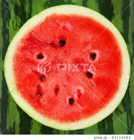 背景-スイカ-夏 63113563
