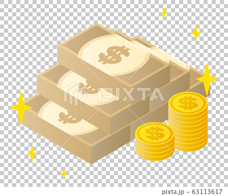 美元硬幣和紙幣 63113617