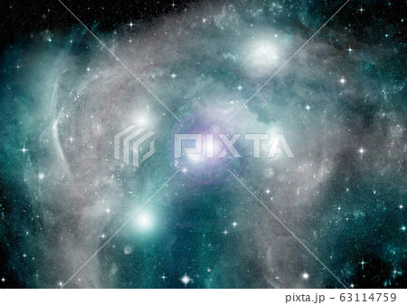 galaxy in a free space. 3D rendering 63114759