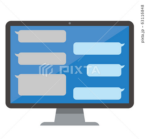 Chat comunication vector illustration pc 63116848