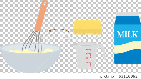 材料を混ぜ合わせるのイラスト素材