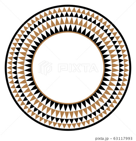 Ethnic african tribal round vector art frame Ethnic african tribal round vector art frame 63117993