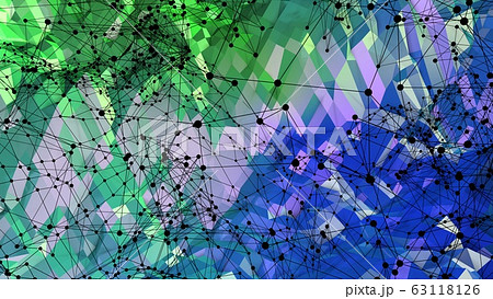 3d rendering of low poly background with 3d objects and modern gradient colors green blue. Creative simple geometric background of polygons 3d rendering of low poly background with 3d objects and modern gradient colors green blue. Creative simple geometric background of polygons 63118126