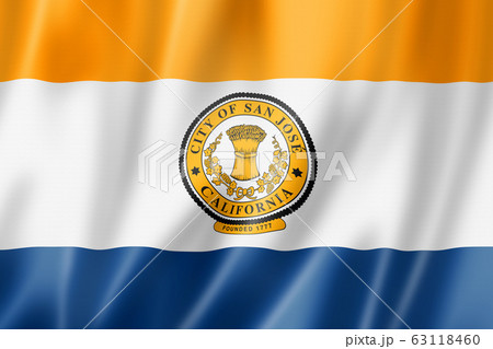 San Jose city flag, California, USA San Jose city flag, California, USA 63118460