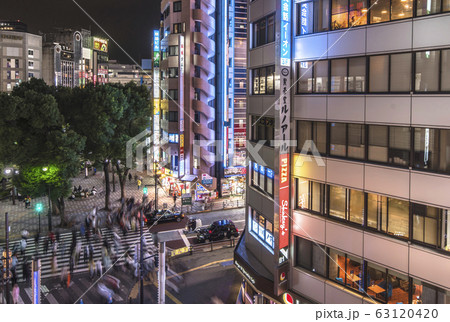 [東京・池袋] 池袋駅とオタクの町乙女通りにつながるサンシャイン60通りの入り口にある歩行者用交差点 63120420