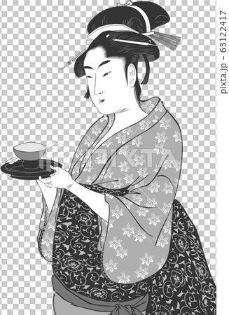 Naniwaya大分縣黑色和白色 63122417