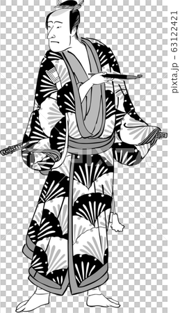 Ukiyo-e Kabuki actor 73 63122421