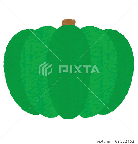 手描き風かわいいかぼちゃのイラスト素材