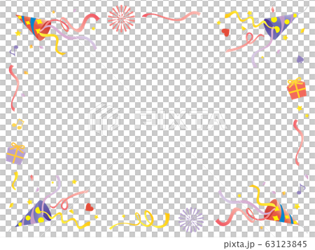 Red and purple cracker corner frame Red and purple cracker corner frame 63123845
