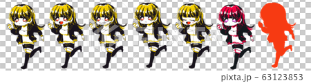 走る女の子 63123853