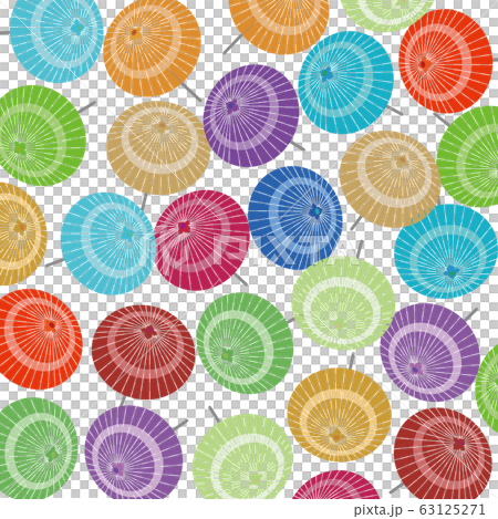 和風 和傘 番傘 カラフル 帯 和風 和傘 番傘 カラフル 帯 63125271