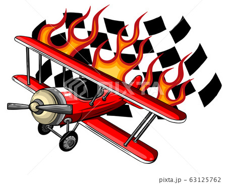Vector Cartoon Fighter Plane. Twin-engine, variable-sweep wing multirole combat aircraft. 63125762